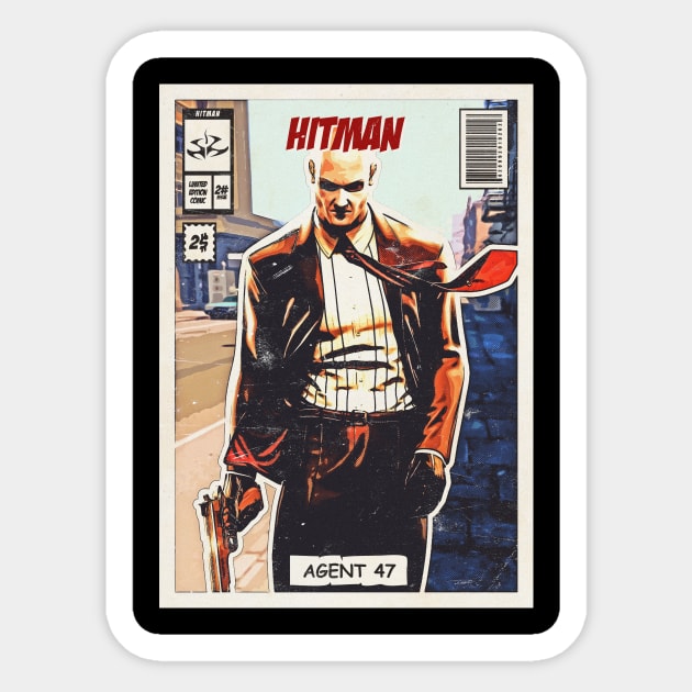 Hitman Comic Sticker by Durro